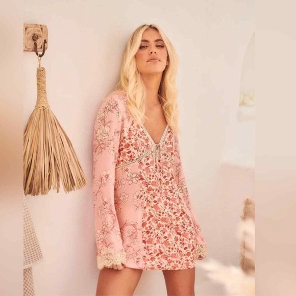 Free People Odette Printed Tunic Top/Dress - Picture 3 of 16